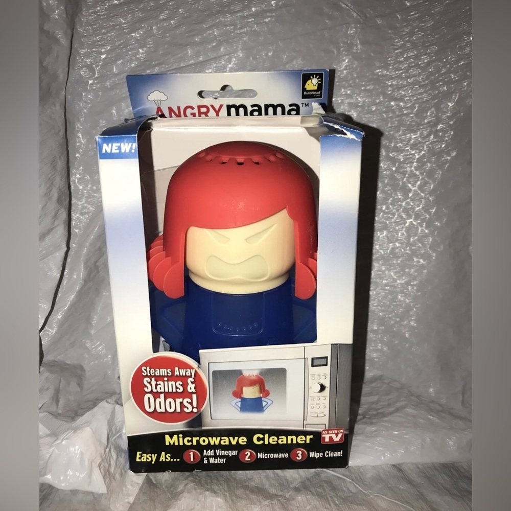 Angry Mama Microwave Cleaning